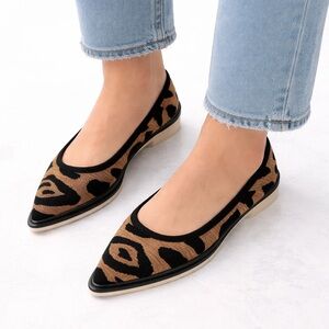 [Louise et Cie] Leopard Pointed Toe Flats
